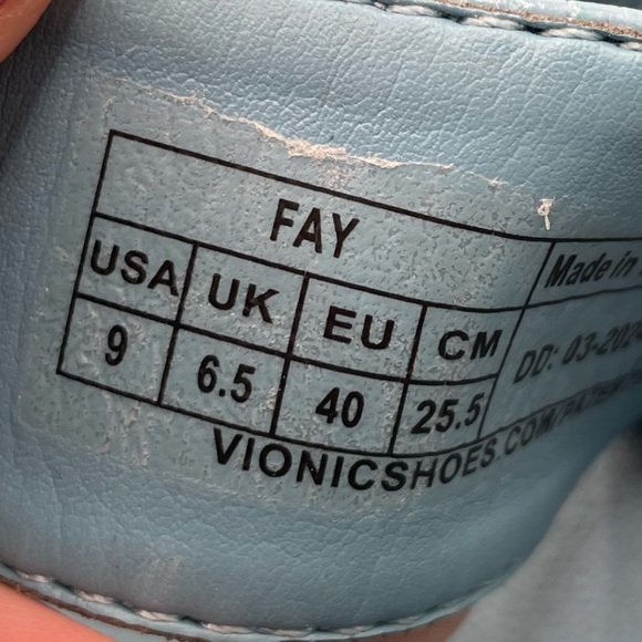 Vionic Fay platform Women's Blue Sandals size 9 - Picture 8 of 9